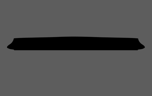 Vauxhall Vivaro 2003-2010, Rear Bumper Upper BLACK TEXTURED Scratch Protection