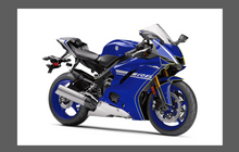 Yamaha YZF R6 2017- , Front Nose CLEAR Paint Protection kit