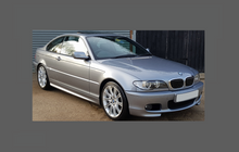 BMW 3-Series Coupe (Type E46) 2003-2006, Mirror Caps CLEAR Paint Protection
