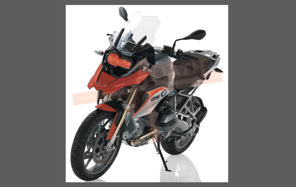 BMW Motorcycle 1200GS 2013-2017, Front Nose CLEAR Paint Protection kit