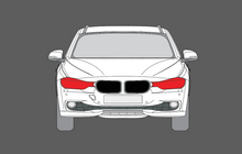 BMW 3-Series (Type F30 F31) 2012-2019, Headlights CLEAR Stone Protection