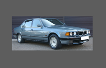 BMW 7-Series (Type E32) 1986-1994, Bonnet & Wings CLEAR Paint Protection CLASSIC