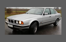 BMW 5-Series (Type E34) 1988-1996, Bonnet & Wings CLEAR Paint Protection CLASSIC