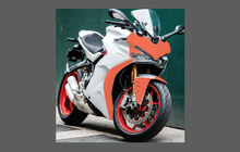 Ducati Motorcycle Supersport 2017-Present, Front Nose CLEAR Paint Protection Kit
