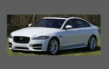 Jaguar XF Sport (Gen 2) 2015- Side Sill Skirt Trim Rear CLEAR Paint Protection