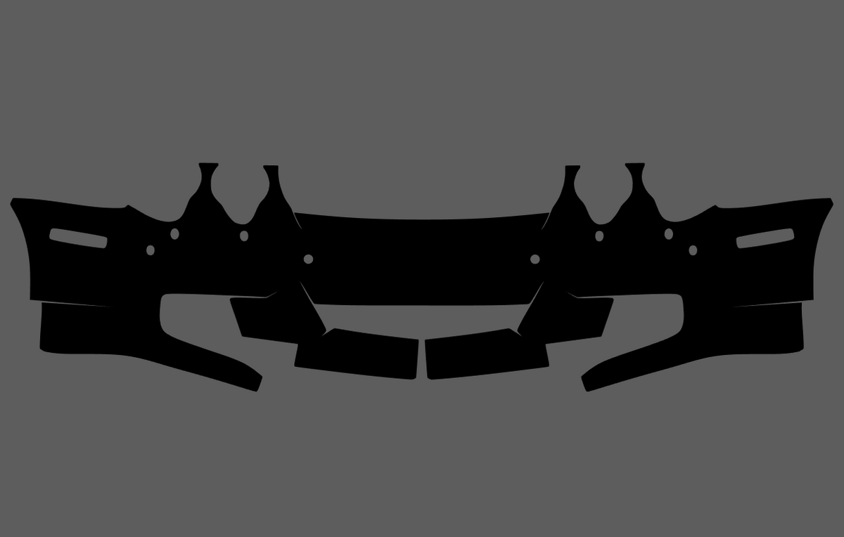 Jaguar XJ (X350) 2007-2009, Front Bumper CLEAR Paint Protection