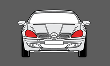 Mercedes-Benz SLK Class (R171) 2004-2010 Headlights CLEAR Stone Protection