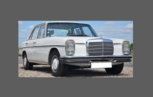 Mercedes-Benz W114 / W115 1968-1976, Headlights CLEAR Stone Protection CLASSIC