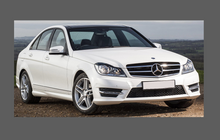 Mercedes-Benz C Class (W204) 2011-2014 Bonnet & Wings CLEAR Paint Protection