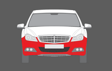 Mercedes-Benz C Class C63 AMG (W204) 2011-2014 Front Bumper CLEAR Stone Protection