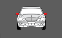 Mercedes-Benz E Class (W211) Door Mirror Covers CLEAR Paint Protection