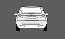 Mercedes-Benz E Class E63 AMG (W211) Rear Bumper Upper CLEAR Paint Protection