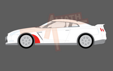 Nissan GTR (R35) 2007-Present, Front Wing Arches CLEAR Paint Protection