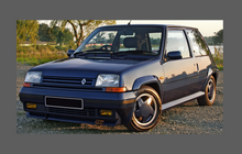 Renault 5 GT Turbo (Gen. 2) 1984-1996. Bonnet & Wings Front Sections CLEAR Paint Protection CLASSIC