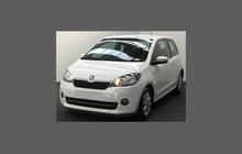 Skoda Citigo 2011-Present, Rear QTR Arch CLEAR Paint Protection
