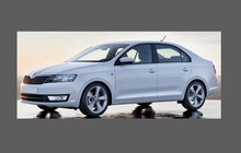 Skoda Rapid (Type NH3) 2012- , OE Style Rear QTR Lower Arch CLEAR Paint Protection