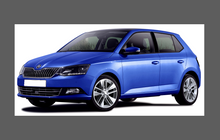 Skoda Fabia 2015-Present (Type NJ), Rear Sill QTR Arch CLEAR Paint Protection