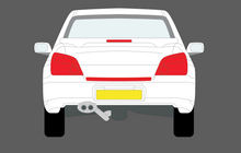 Subaru Impreza WRX 2002-2005, Rear Bumper Upper CLEAR Scratch Protection