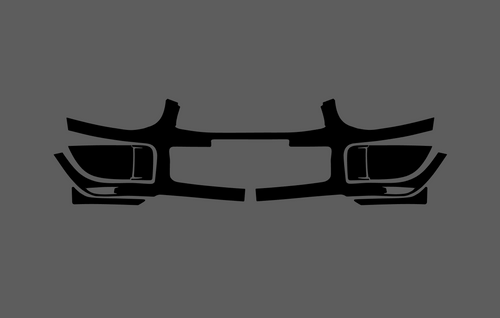 Subaru Impreza RS 2002-2005, Front Bumper CLEAR Paint Protection