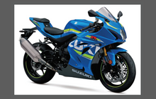 Suzuki GSXR Motorcycle 1000 2017- , Front Nose CLEAR Paint Protection kit