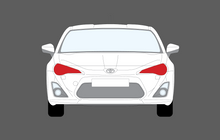 Subaru BRZ 2012-Present, Headlights CLEAR Stone Protection