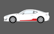 Subaru BRZ 2012-Present, Side Sill Skirts CLEAR Paint Protection