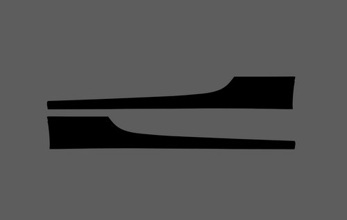 Subaru BRZ 2012-Present, Side Sill Skirts CLEAR Paint Protection