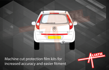 Vauxhall Agila 2008-2015, Rear Bumper Upper BLACK TEXTURED Paint Protection
