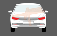 Volkswagen Passat R-Line (Type B8) 2015-2020, Headlights & Fogs CLEAR Stone Protection