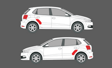 Volkswagen Polo 5 door (MK5) 2009-2017 , Rear Door Arch CLEAR Paint Protection