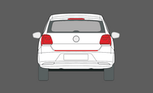 Volkswagen Polo (Type 6R, MK5) 2014-2017, Rear Bumper Upper CLEAR paint Protection
