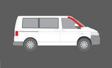 Volkswagen Transporter (Type T6) 2016-2019, A-Pillars CLEAR Stone Protection