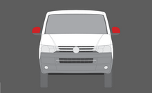 Volkswagen Transporter (Type T6) 2016-2019, Door Mirror Caps CLEAR Stone Protection
