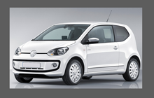 Volkswagen Up 2011- , Headlights CLEAR Stone Protection