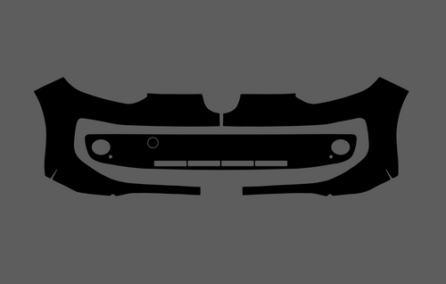 Volkswagen Up 2011-2017 , Front Bumper CLEAR Paint Protection